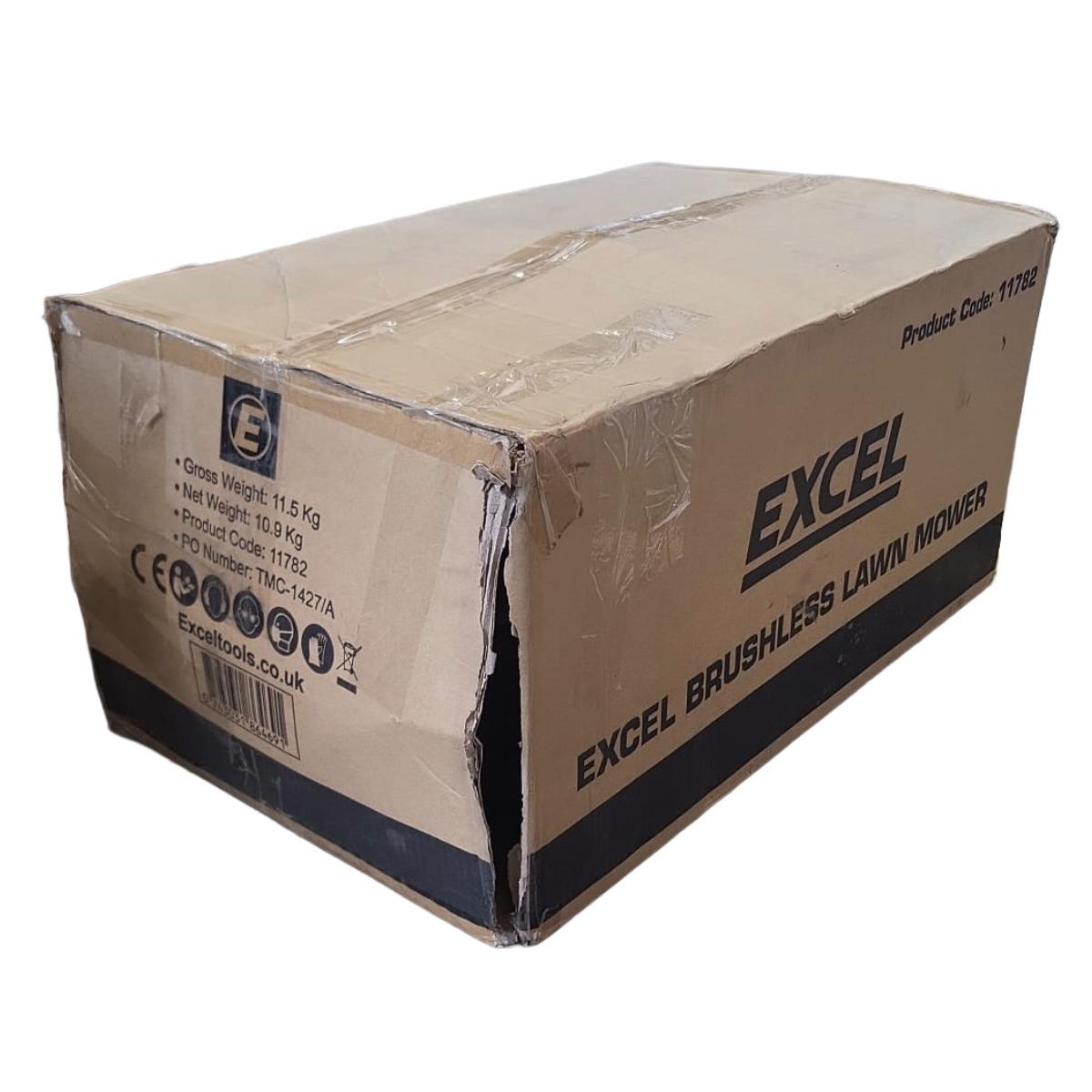 Excel 18V 330mm Brushless Lawn Mower 5 Adjustable Height (Battery & Charger Not Included) Item Condition Damaged Box