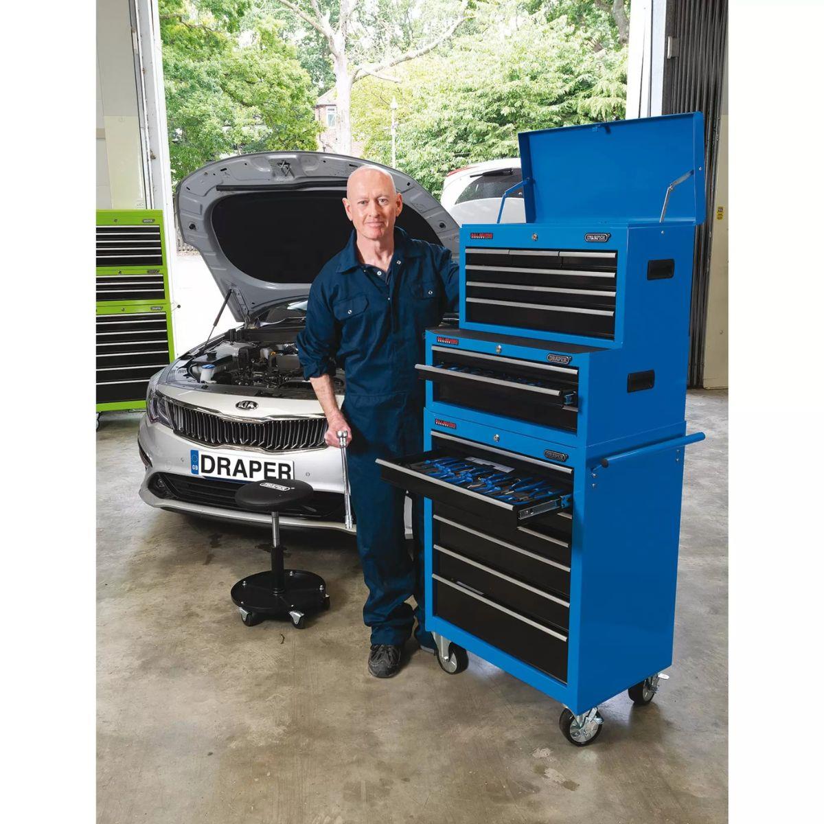 Draper TC6D/TIC3D/RC7D Combination Roller Cabinet & Tool Chest 16 Drawer 26 Inch Steel Tool Storage 11541