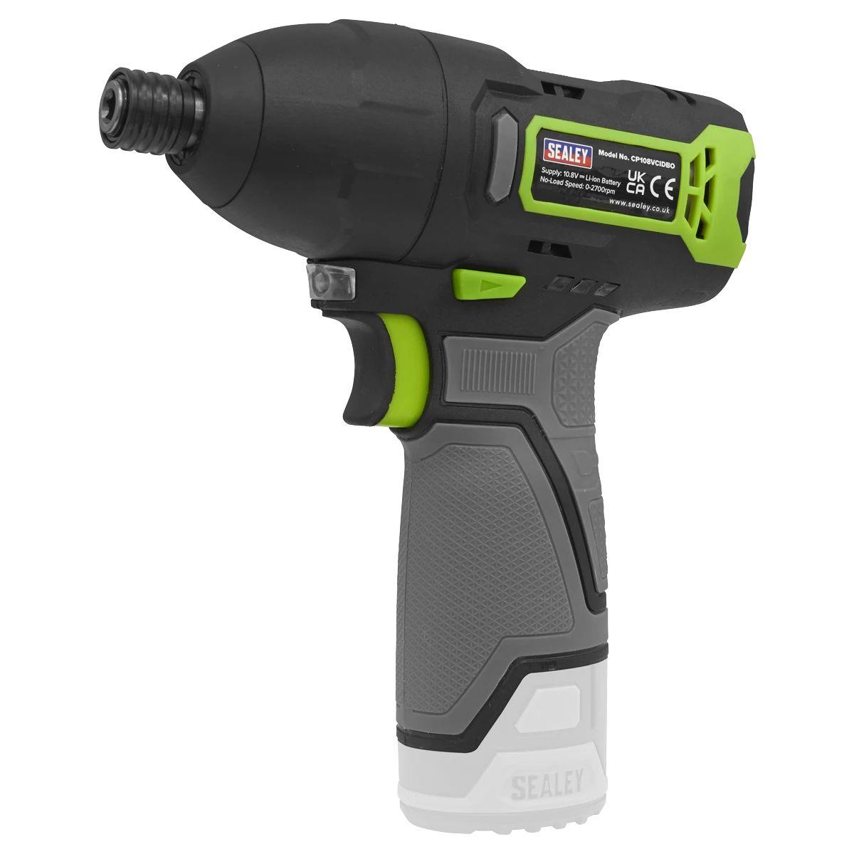Sealey CP108VCOMBO2EU 4 x SV10.8 Series Cordless Combo Kit With 2 x 2Ah Batteries & Fast Charge in Canvas Tool Storage Bag