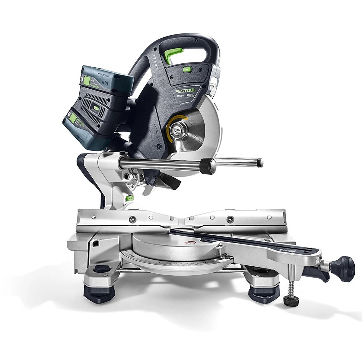 Festool KAPEX KSC 60 EB-Basic 36V 216mm Sliding Compound Mitre Saw - 577775 With 2x5,0/TCL 6 DUO GB Energy Set 577708