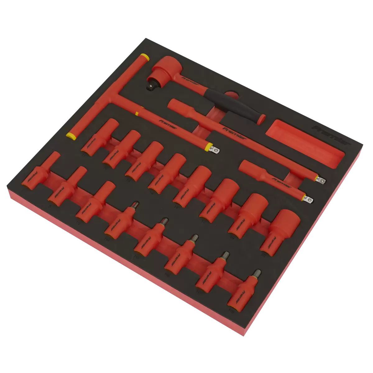 Sealey TBTE02 Insulated Socket Set with Tool Tray 3/8