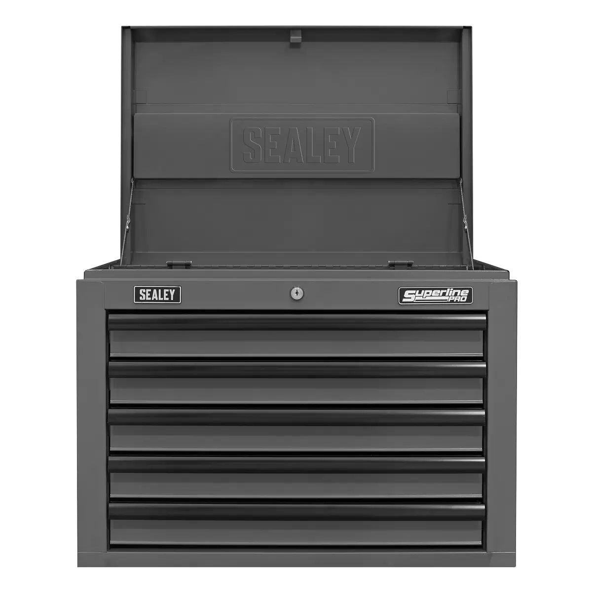 Sealey AP26059TG Topchest 5 Drawer with Ball-Bearing Slides Grey/Black