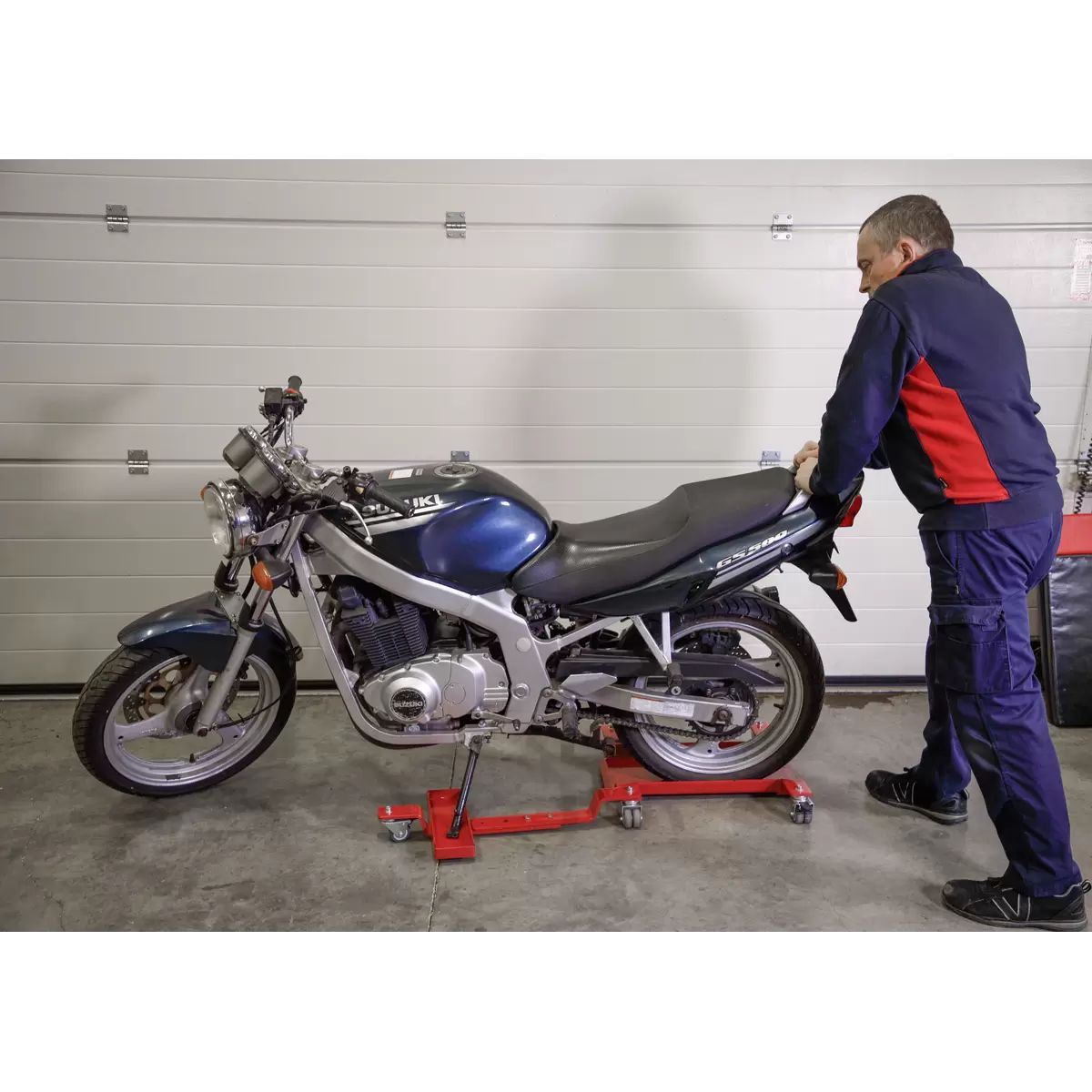 Sealey MS0630 Motorcycle Dolly Rear Wheel Side Stand Type