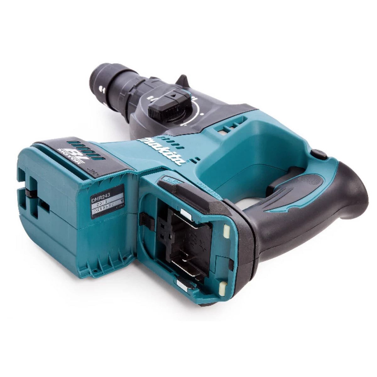 Makita DHR243Z 18V Brushless 24mm SDS+ Rotary Hammer Drill with 2 x 6.0Ah Battery & Charger