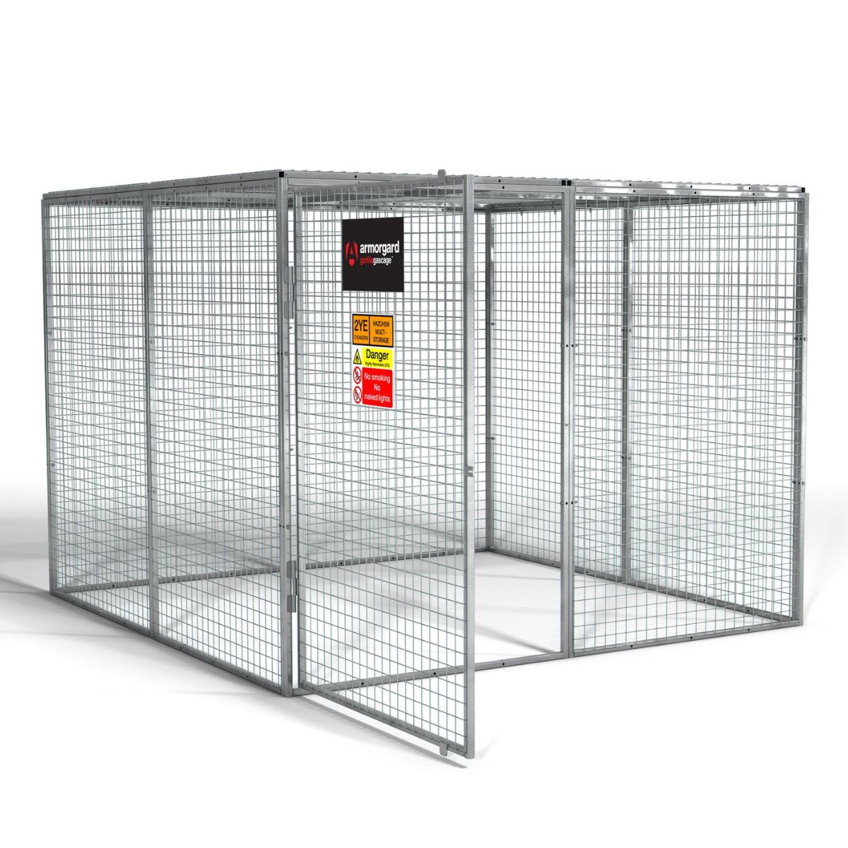 Armorgard GGC12 Gorilla Gas Cage 2412mm x 2466mm x 1831mm Secure Storage Solution for Gas Cylinders