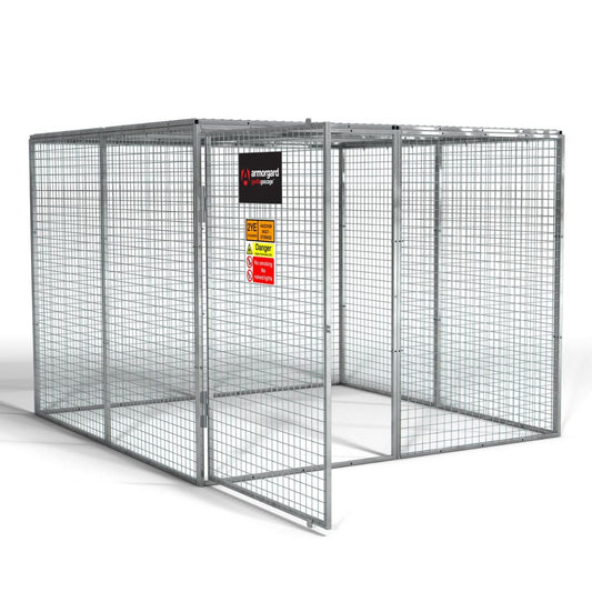 Armorgard GGC12 Gorilla Gas Cage 2412mm x 2466mm x 1831mm Secure Storage Solution for Gas Cylinders