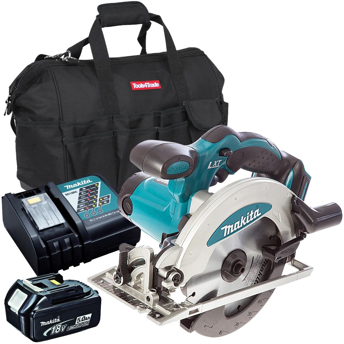 Makita DSS610Z 18V 165mm Cordless Circular Saw with 1 x 5.0Ah Battery Charger & Bag