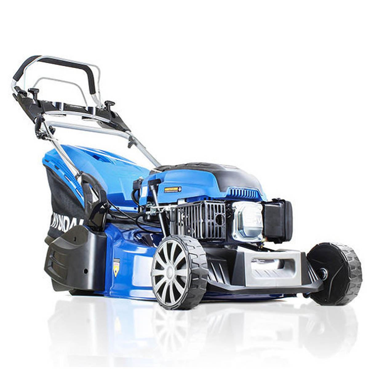 Hyundai HYM480SPER 48cm Self-Propelled Electric Start Petrol Rear Roller Lawnmower 139cc Engine & 25-75mm Cuts