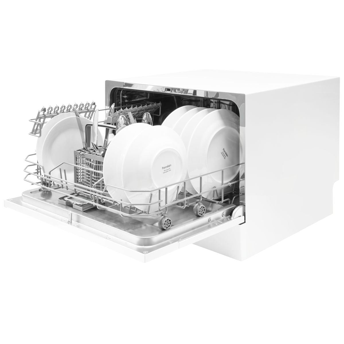 Sealey DH83 Baridi Tabletop Dishwasher 6 Place Settings 6.5L Capacity White 230V