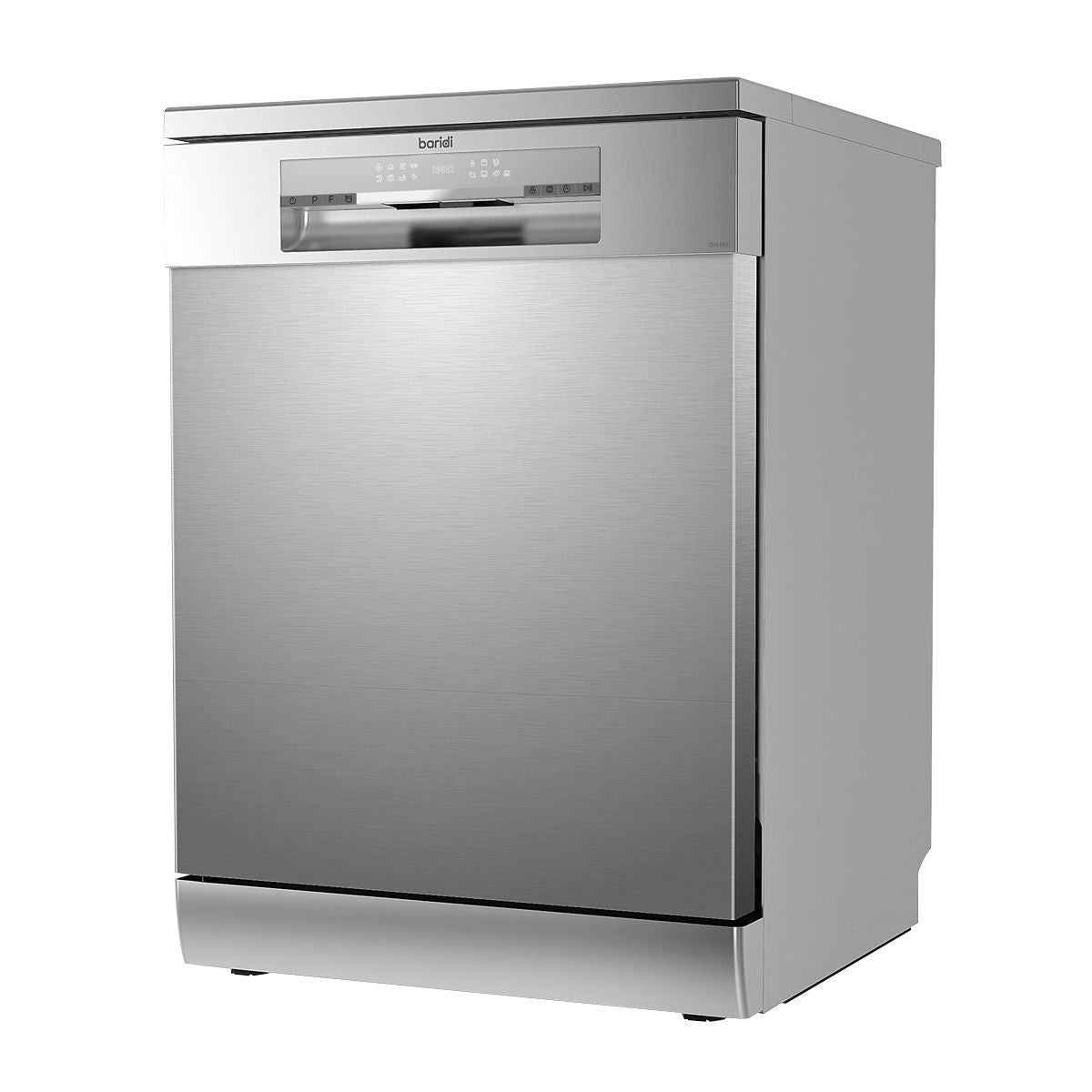 Sealey DH167 Baridi Regular Sized Freestanding Dishwasher 60cm Wide 14 Place Settings Silver