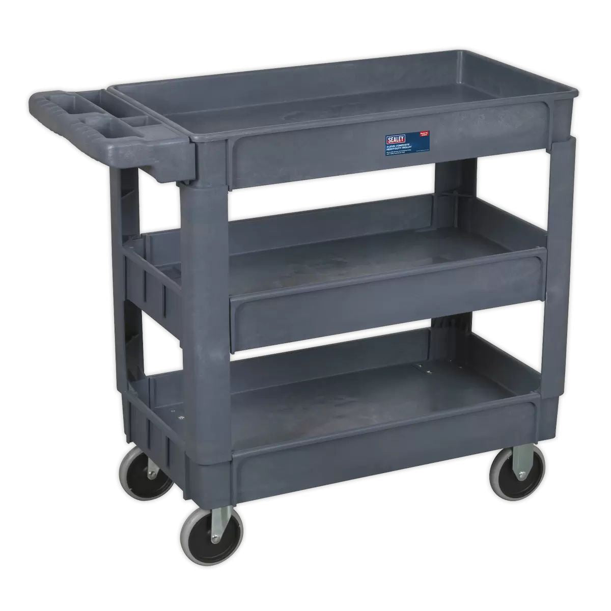Sealey CX203 Heavy-Duty Trolley 3-Level Composite