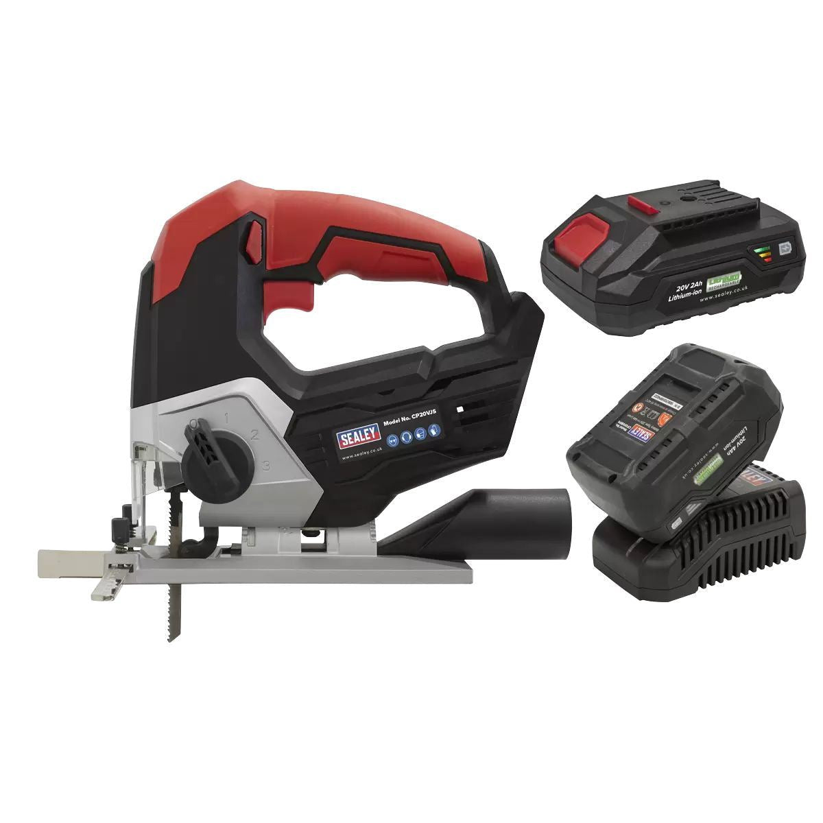 Sealey CP20VJSKIT 20V Cordless Jigsaw Kit with 2 Batteries & Charger
