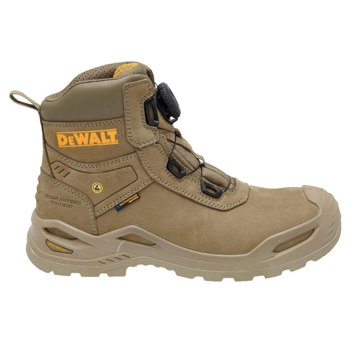Dewalt Lander BOA Lightweight Safety Boots Stone - Size 8