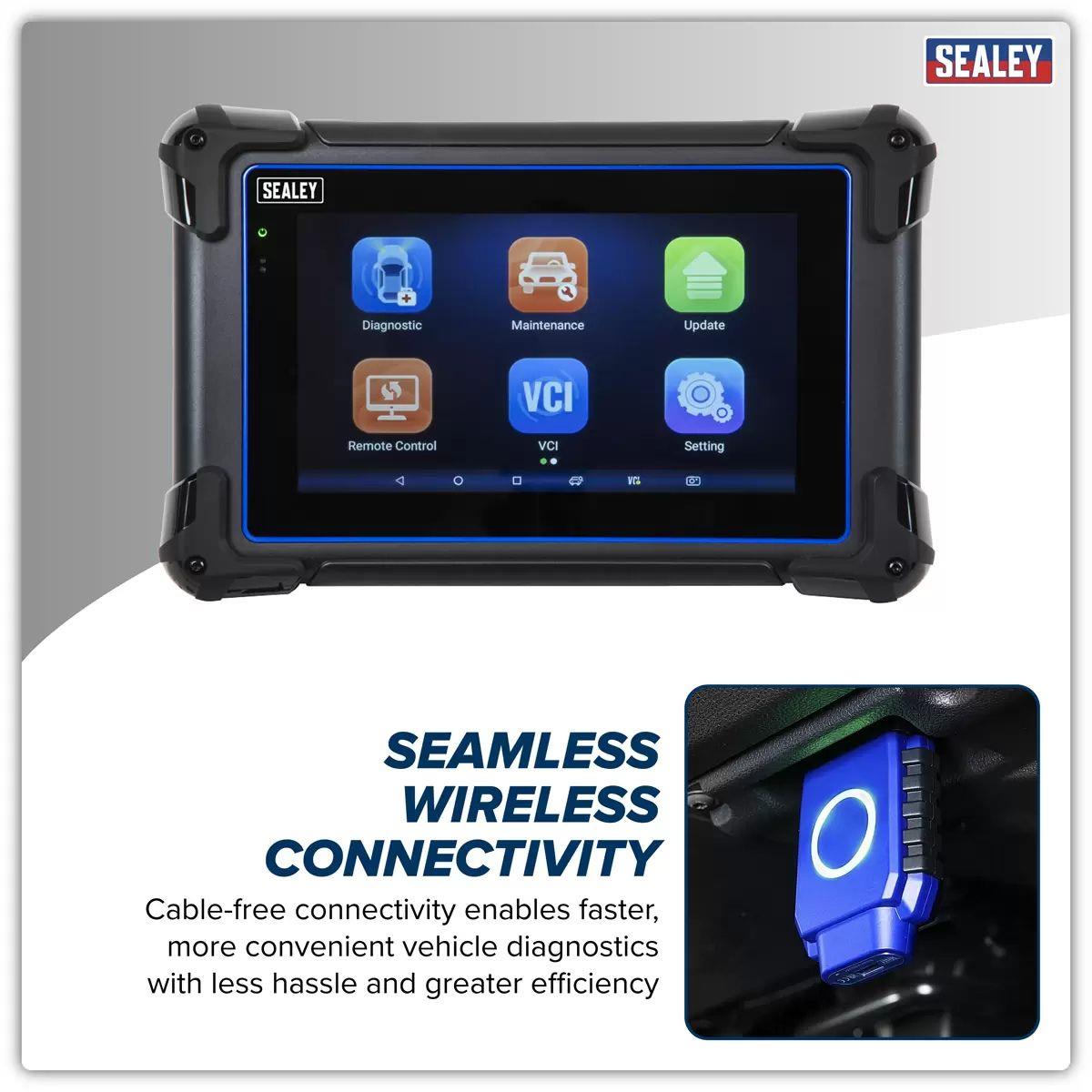 Sealey SDS1R Diagnostic Tablet & Trolley Red