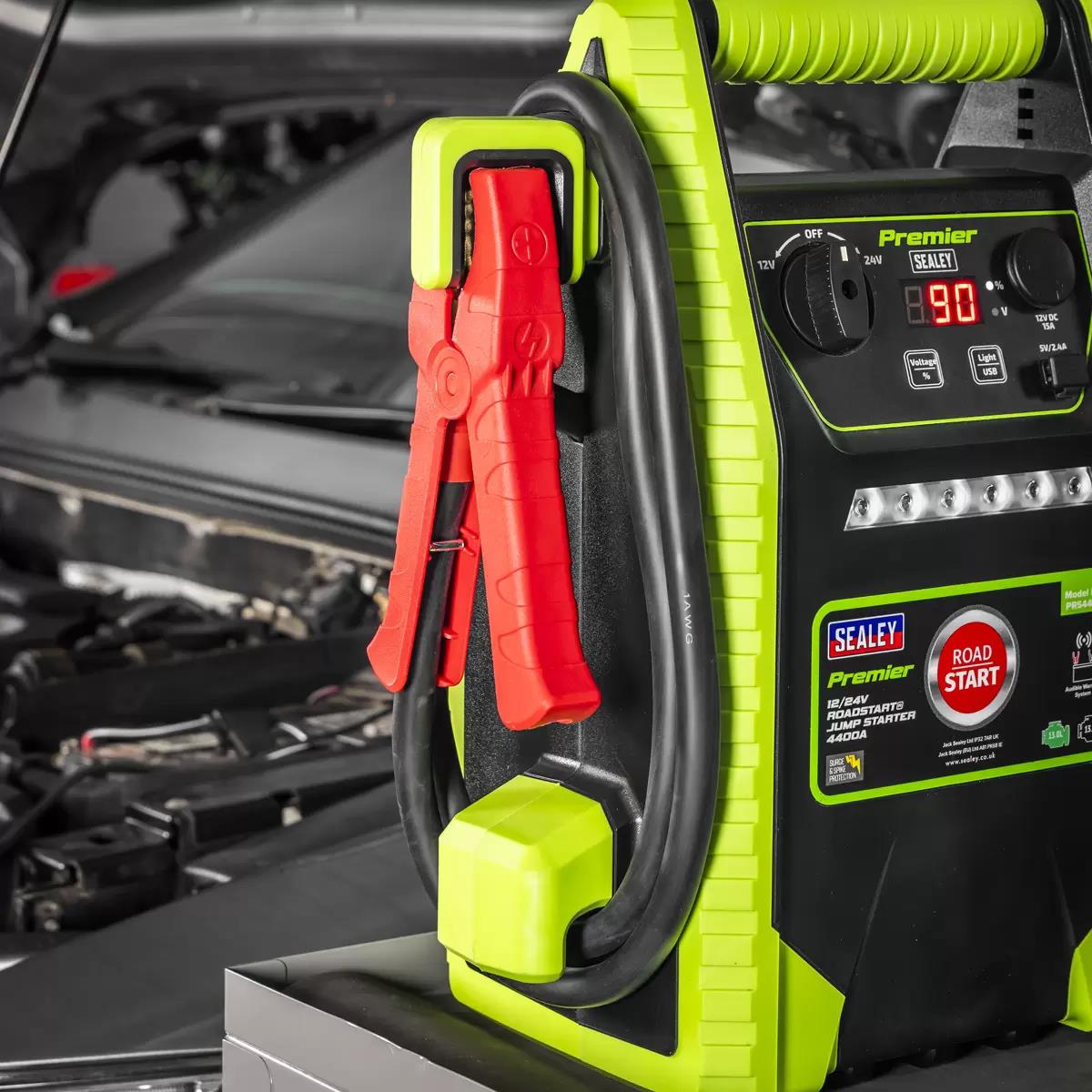Sealey PRS4400 Premier 12/24V Road Start Jump Starter 4400A Peak Amps