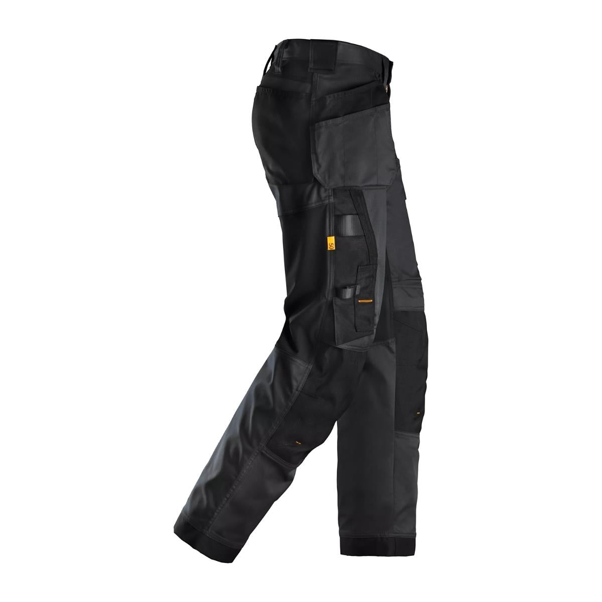 Snickers AllroundWork Stretch Loose Fit Trousers with Holster Pockets Black - 32