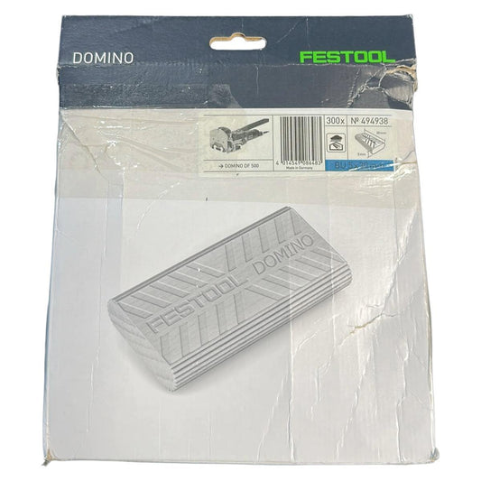 Festool D 5x30/300 BU Domino Beech Pack Of 300 - 494938 For DF 500 Item Condition Damaged Box