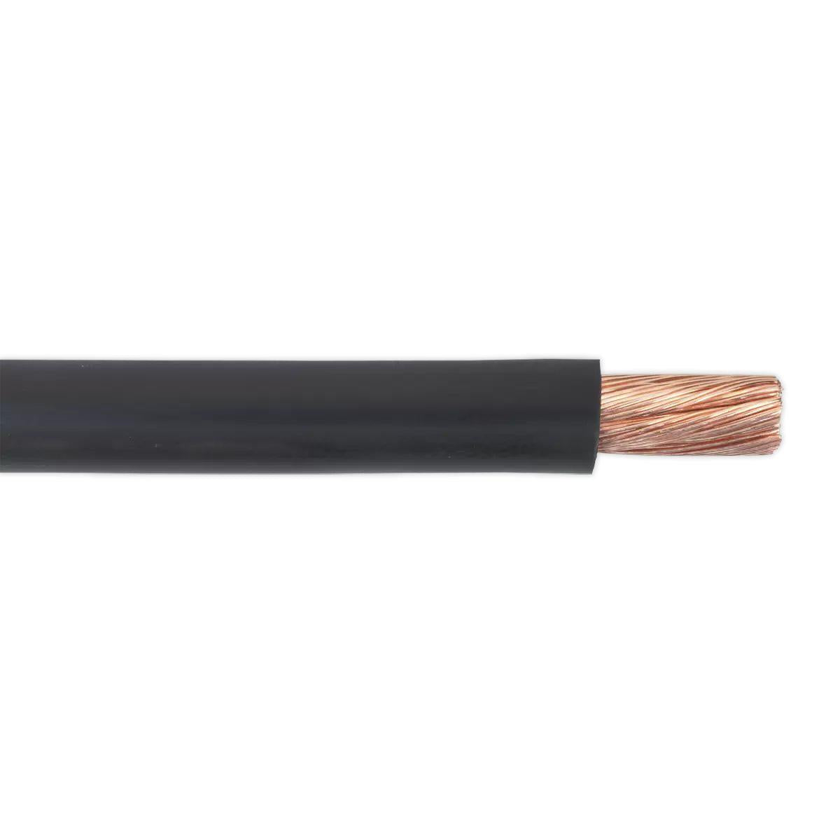 Sealey AC25SQBK 10m Automotive Starter Cable 196/0.40mm 25mm² Black