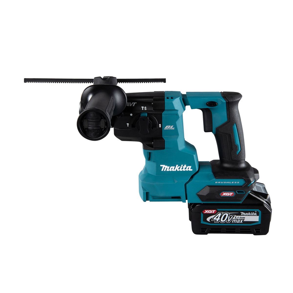Makita HR010GZ01 40V XGT Brushless SDS Plus Rotary Hammer with 1 x 4.0Ah Battery, Charger & Case