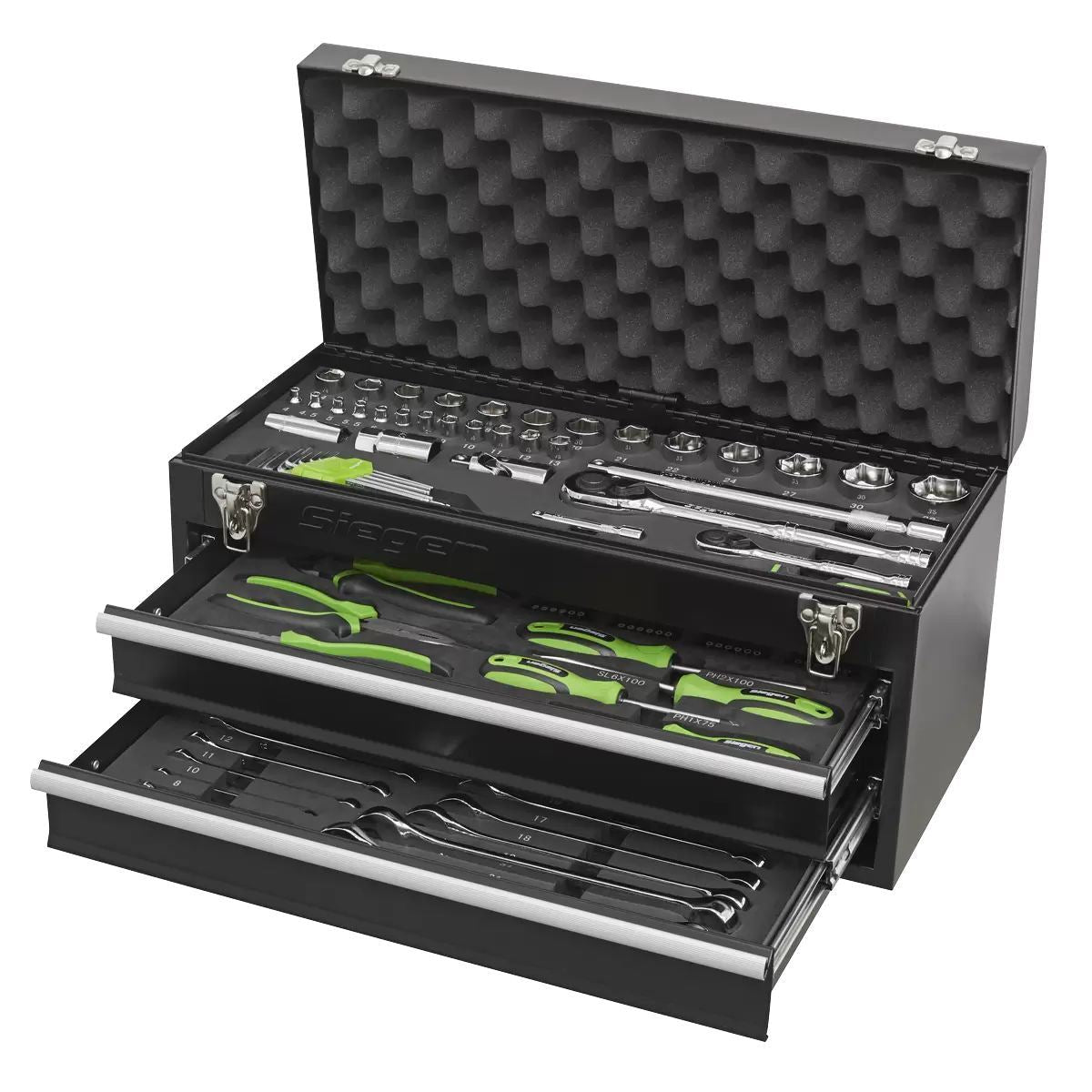 Sealey S01055 2 Drawer Portable Tool Chest with 90pc Tool Kit