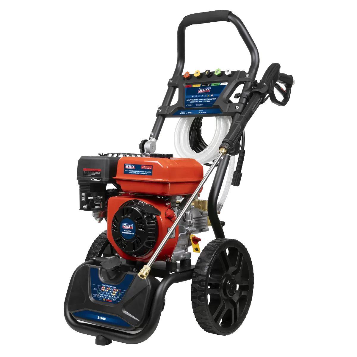 Sealey PWM2500SP Self-priming Petrol Pressure Washer 220bar 540L/hr