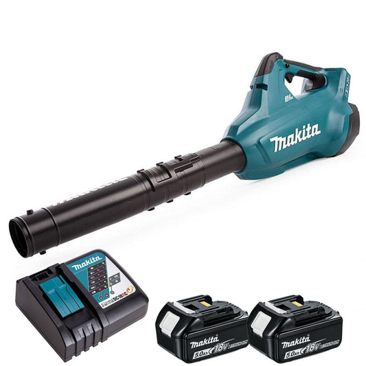 Makita DUB362Z 36V Brushless Blower with 2 x 5.0Ah Battery & Charger