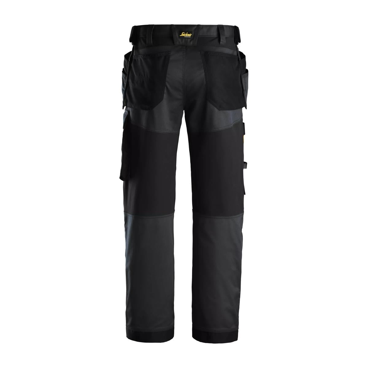 Snickers AllroundWork Stretch Loose Fit Trousers with Holster Pockets Black - 32