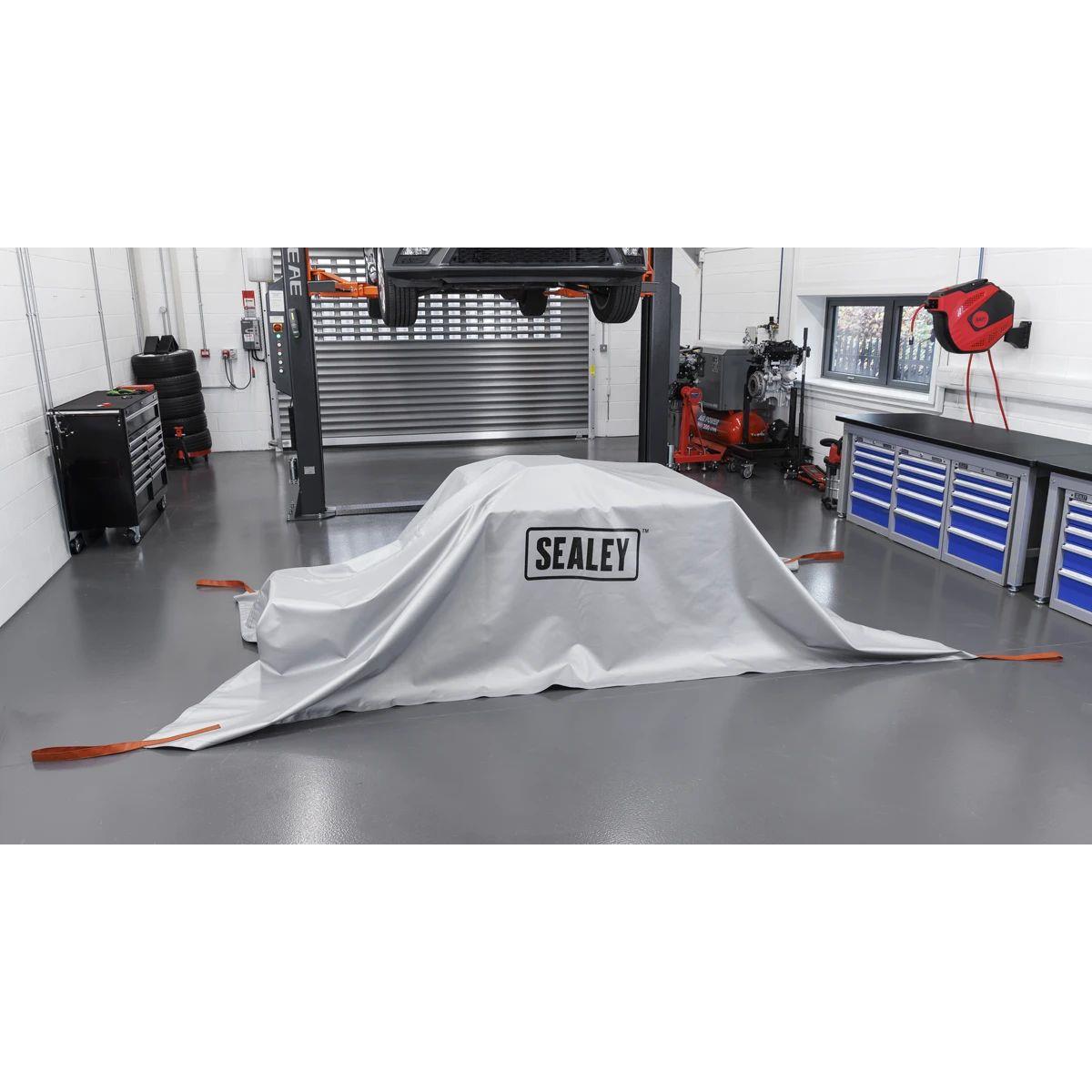 Sealey EV500S Silicone-Coated Lithium Battery Fire Safety Blanket 3 x 4m
