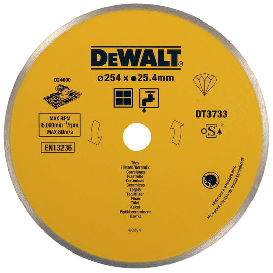 DeWalt 254mm Ceramic Diamond Tile Blade DT3733XJ