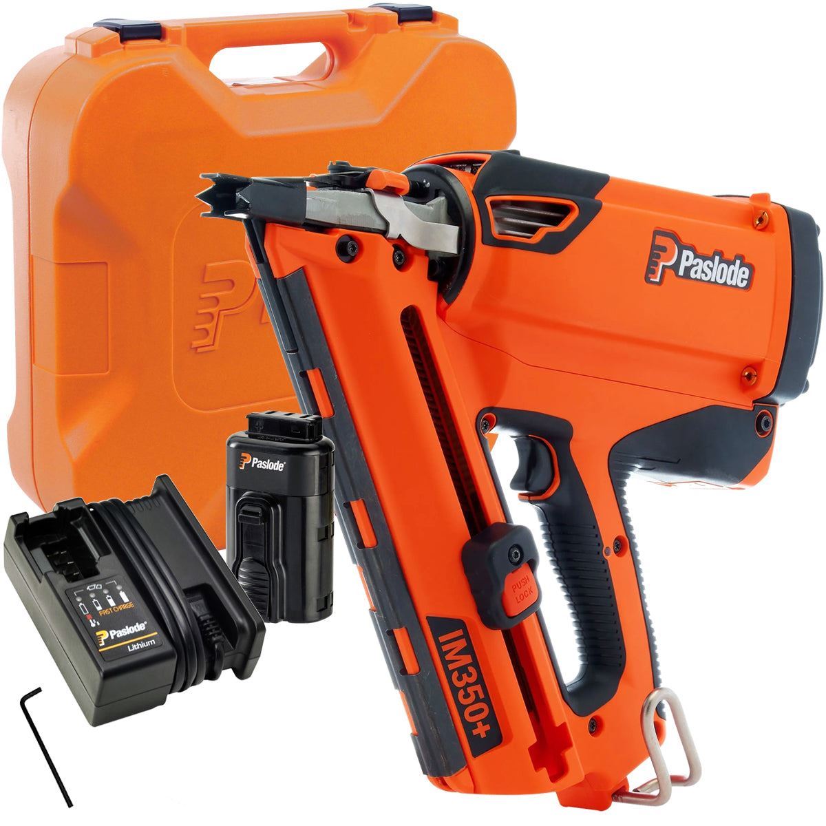 Paslode 2 Piece IM350+ & IM65 Nail Guns with 2 x 2.1Ah Battery, Charger & Case