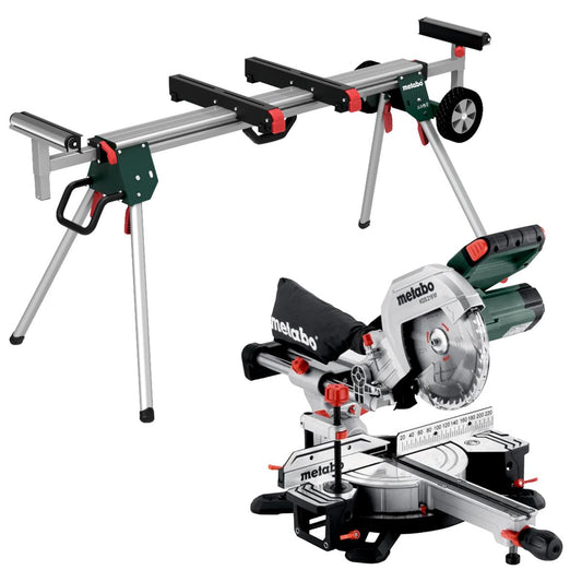 Metabo KGS 216MN 216mm Sliding Mitre Saw 110V/1500W With KSU 401 Stand
