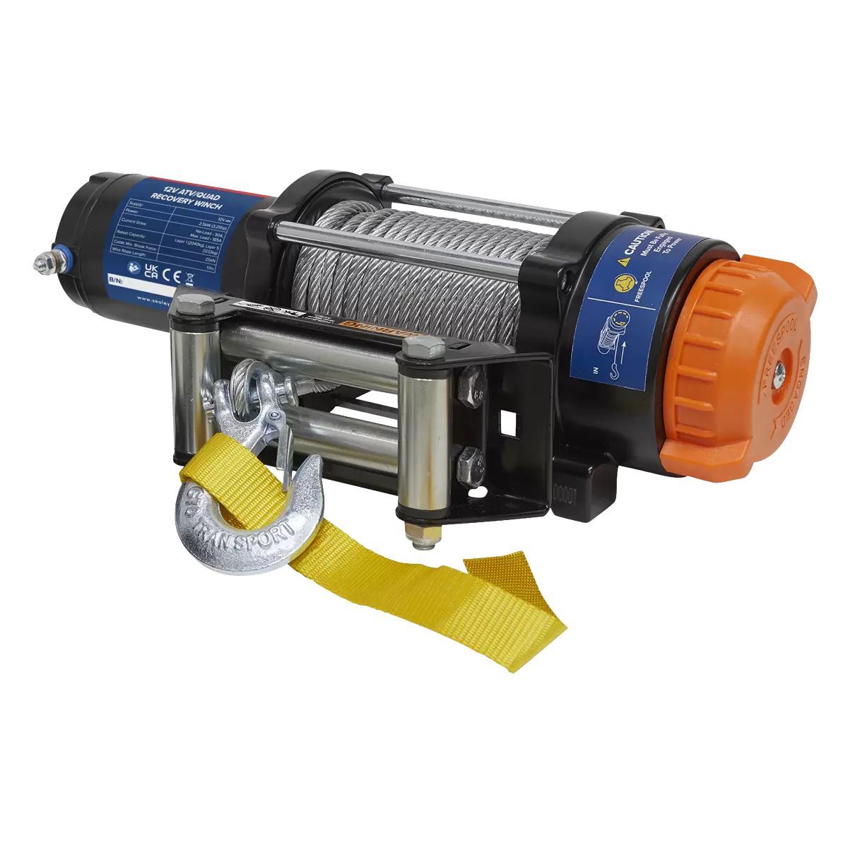 Sealey ATV2040 12V Wireless Winch Combo Kit 2.5kW