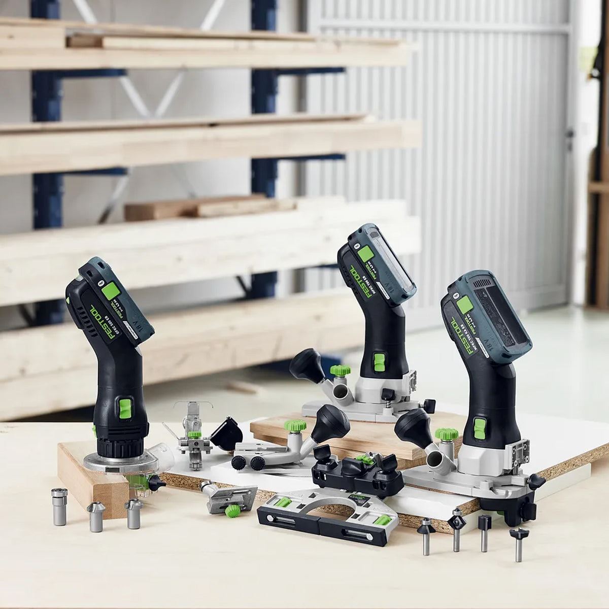 Festool MFKC 700 KA EB-Basic 18V Brushless Module Edge Router with 1 x 5.0Ah Battery Charger & Case