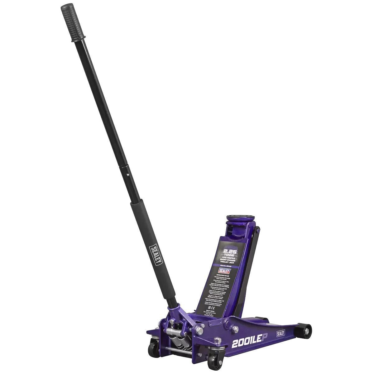 Sealey 2001LEP Low Profile Trolley Jack with Rocket Lift 2.25 Tonne Purple