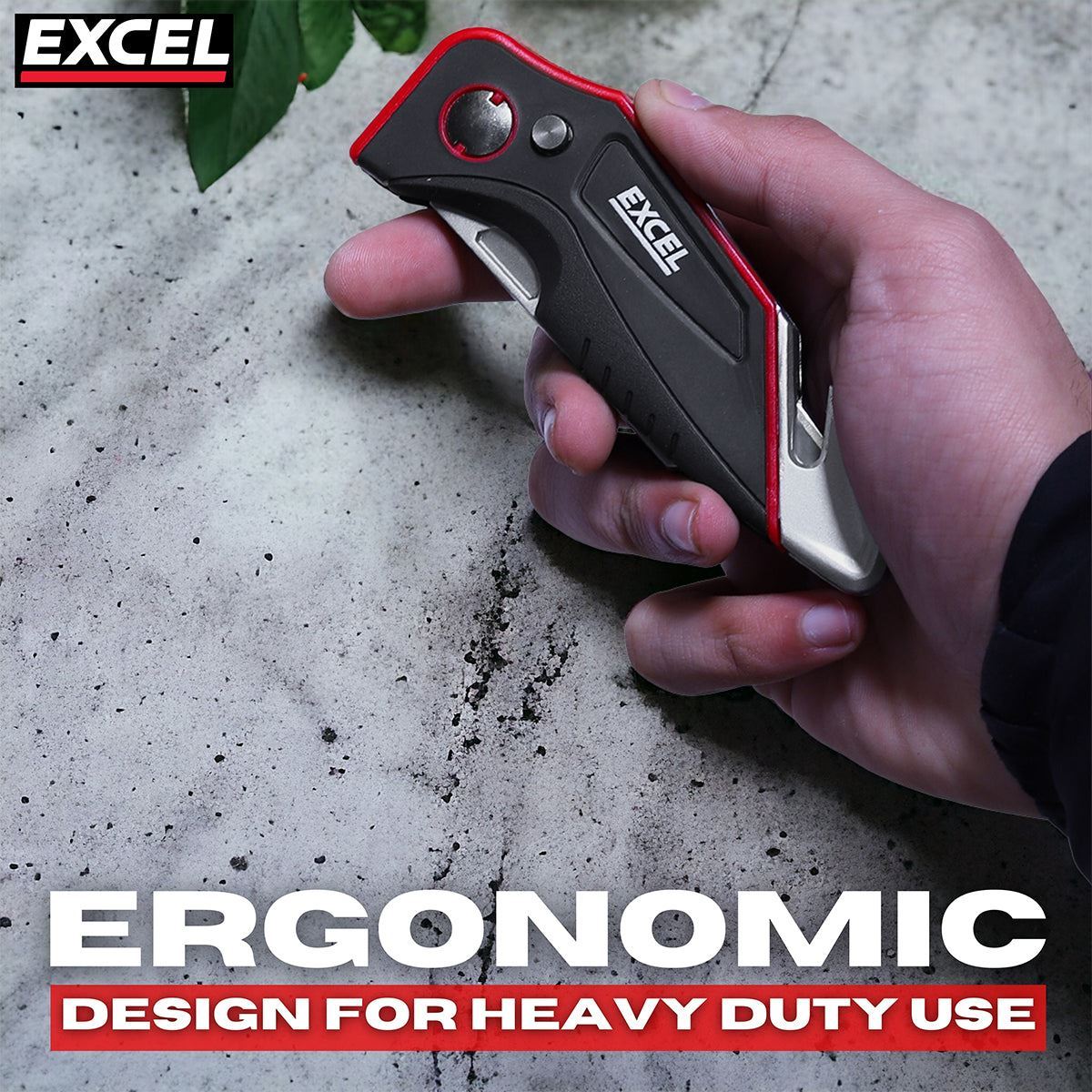 Excel Folding Utility Knife with 5 Blades Pack of 10
