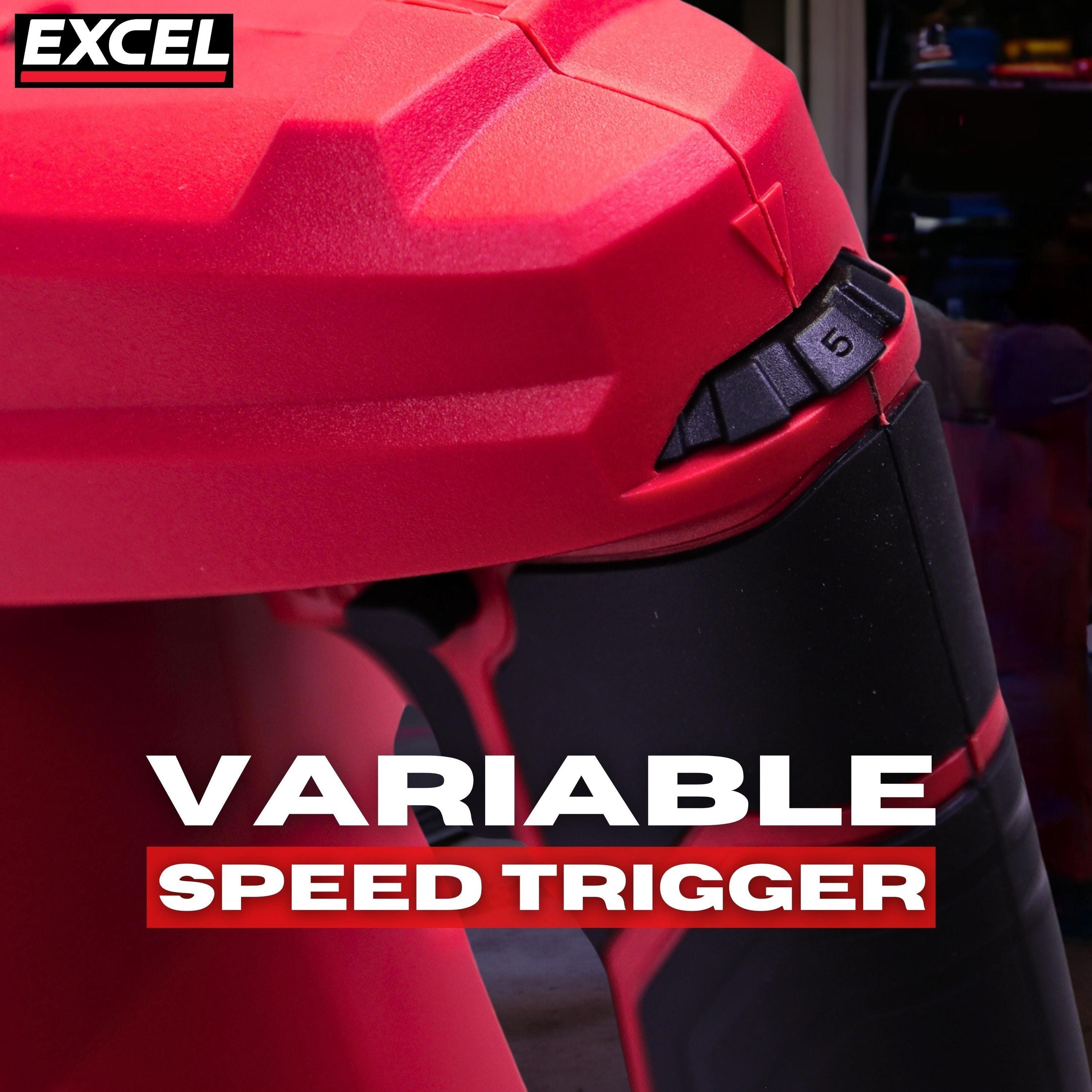 Excel 18V Cordless Grease Gun with 2 x 5.0Ah Battery Charger & Bag