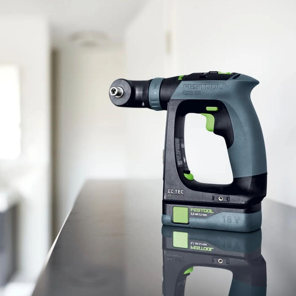 Festool CXS 18 TBX4,0 I-Set 18V Brushless Drill Driver with 2 x 4.0Ah Battery & Charger in Systainer - 579353