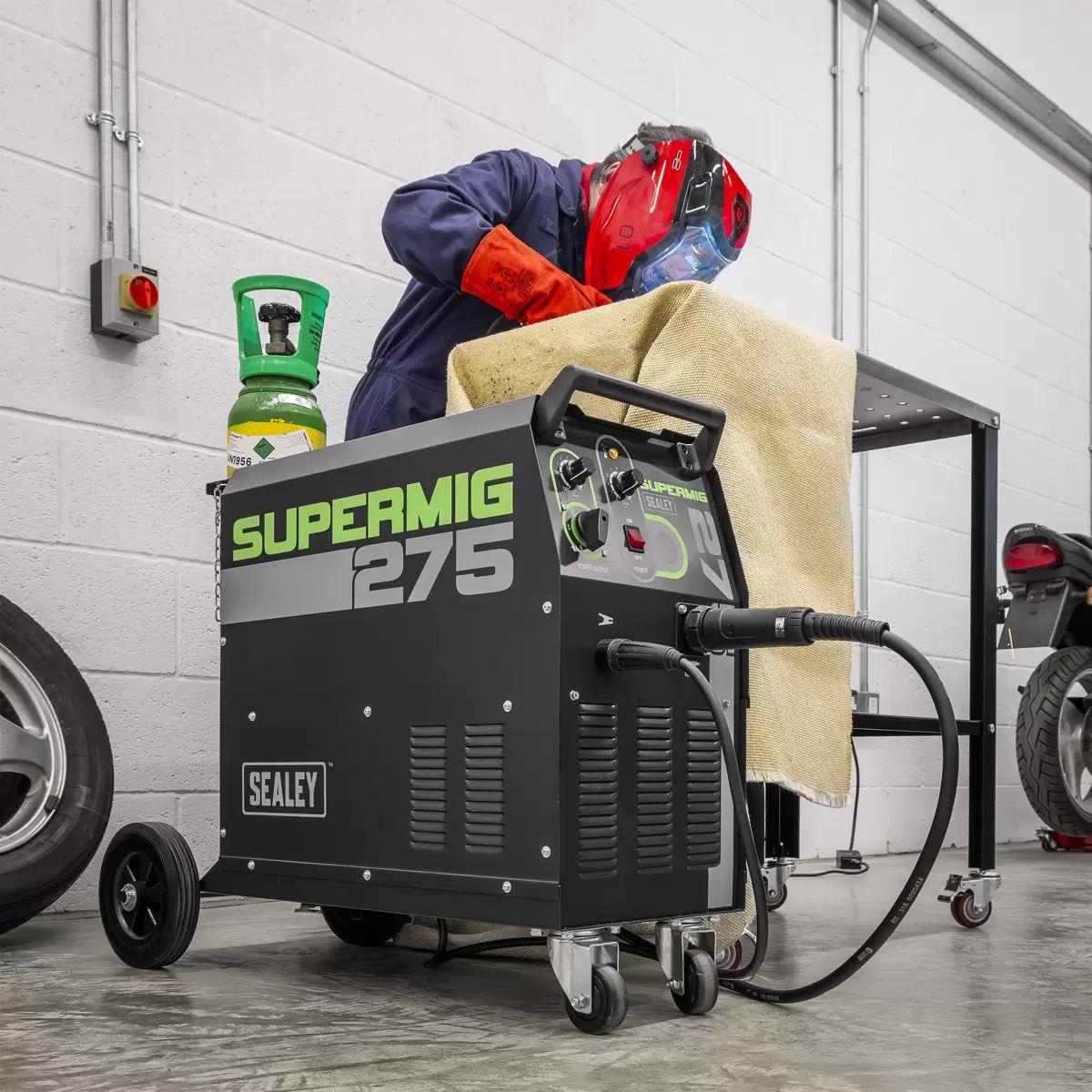 Sealey SUPERMIG275 Professional MIG Welder 270Amp with Binzel Euro Torch 230V