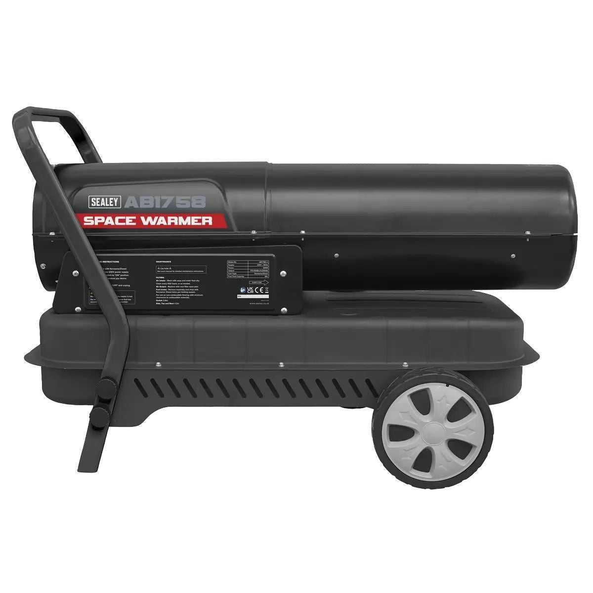 Sealey AB1758 50L Space Warmer Paraffin Kerosene Diesel Heater 230V