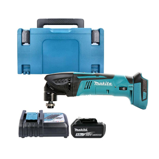 Makita DTM50RT1J1 Multi Tool 18V LXT Cordless Oscillating With 1 x 5Ah Battery, Charger & Case Type 3