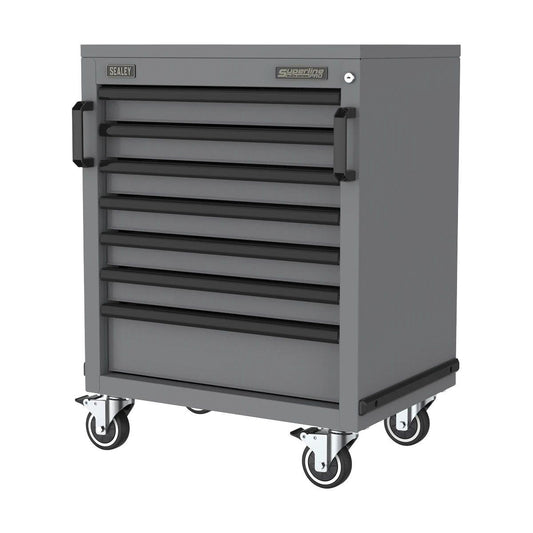 Sealey APMS37BE Superline PRO Black Edition Modular Mobile Cabinet 7 Drawer 646mm