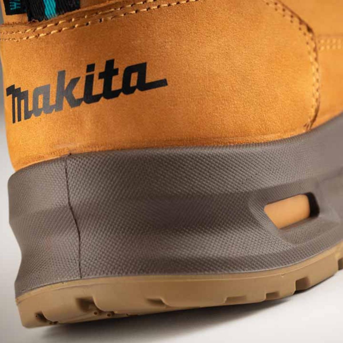 Makita MK403M Kyoto Safety Leather Boots Tan - Size 7