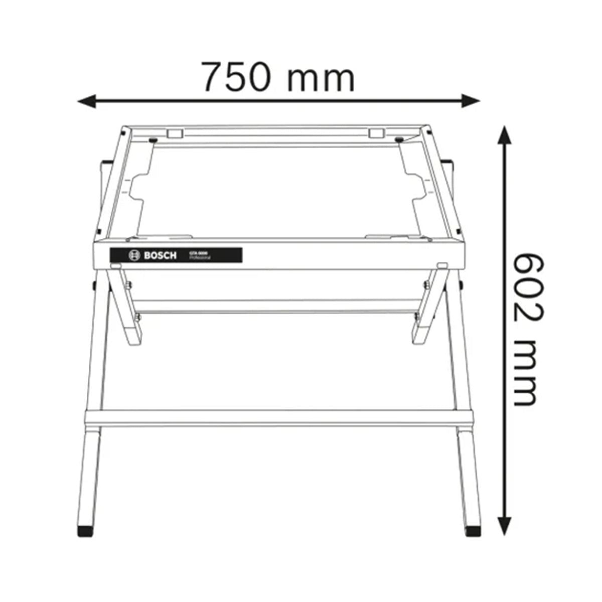 Bosch GTA 6000 Professional, Lightweight & Portable Table Saw Stand 0601B24100