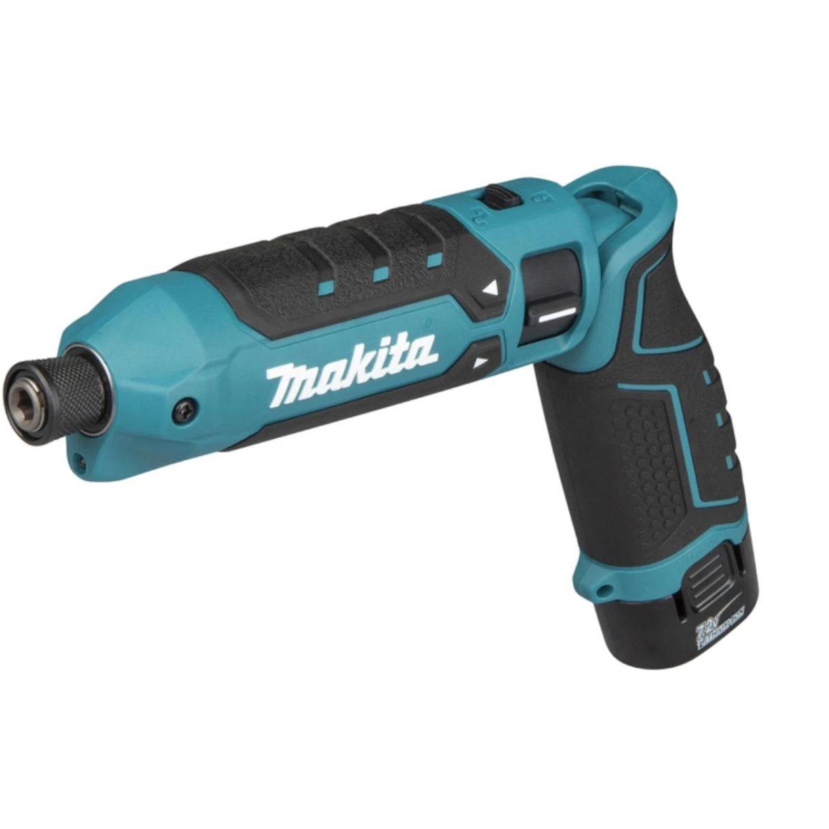 Makita TD023DSE 7.2V Cordless Pencil Impact Driver 25Nm With 2 x 1.5Ah Batteries, Charger & Carry Case