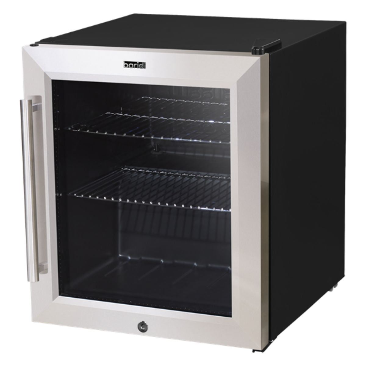 Sealey DH75 Baridi 50L Stainless Steel Tabletop Beer & Drinks Fridge with Glass Door