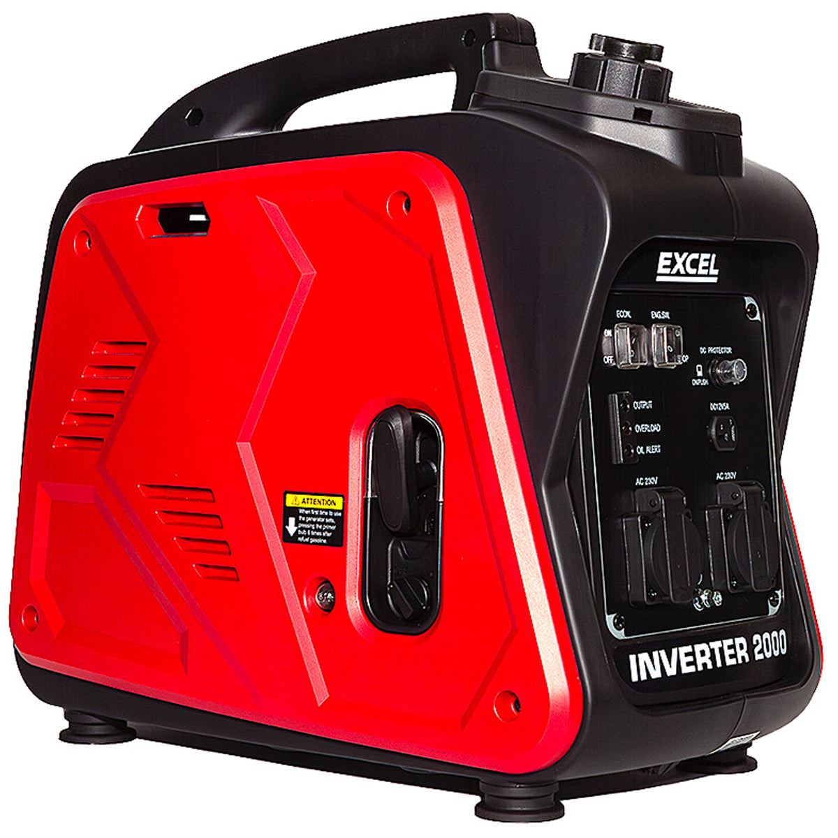 Excel Petrol Inverter Generator 4-Stroke Engine - 2000W Power Output, 99CC for Reliable Outdoor use