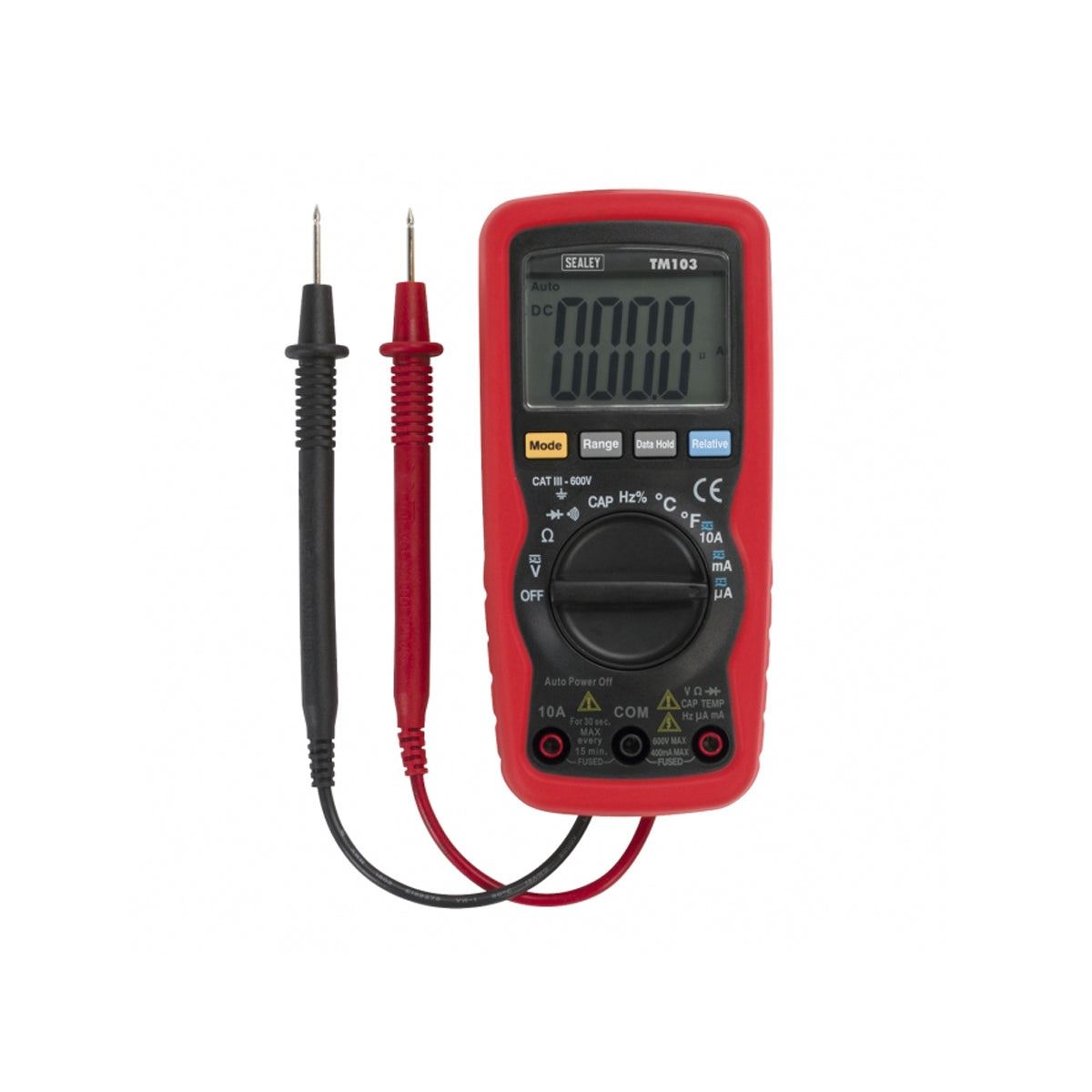 Sealey TM103 Professional Auto Ranging Digital Multimeter 11 Function