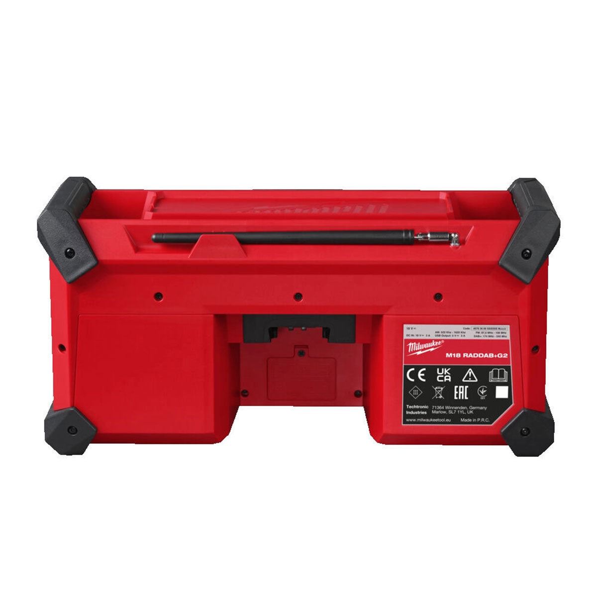 Milwaukee M18RADDAB+G2-0 18V Bluetooth Jobsite Radio DAB+ Body Only 4933492345