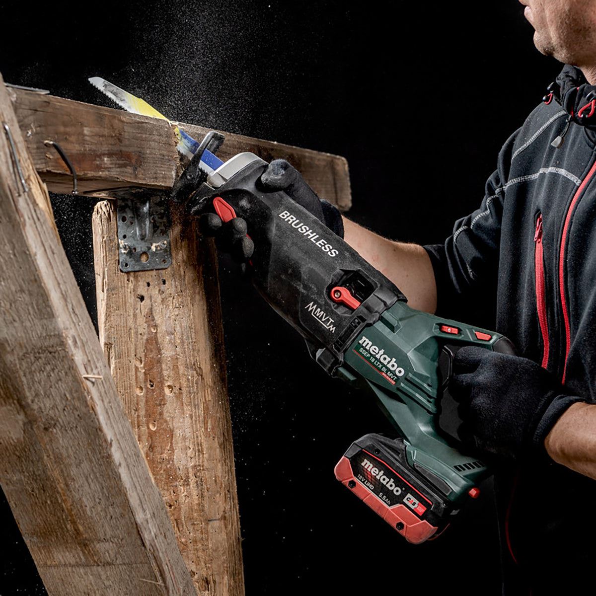 Metabo SSEP 18 LTX BL MVT 18V Brushless Sabre Saw with 1 x 2.0Ah Battery Charger & Metabox