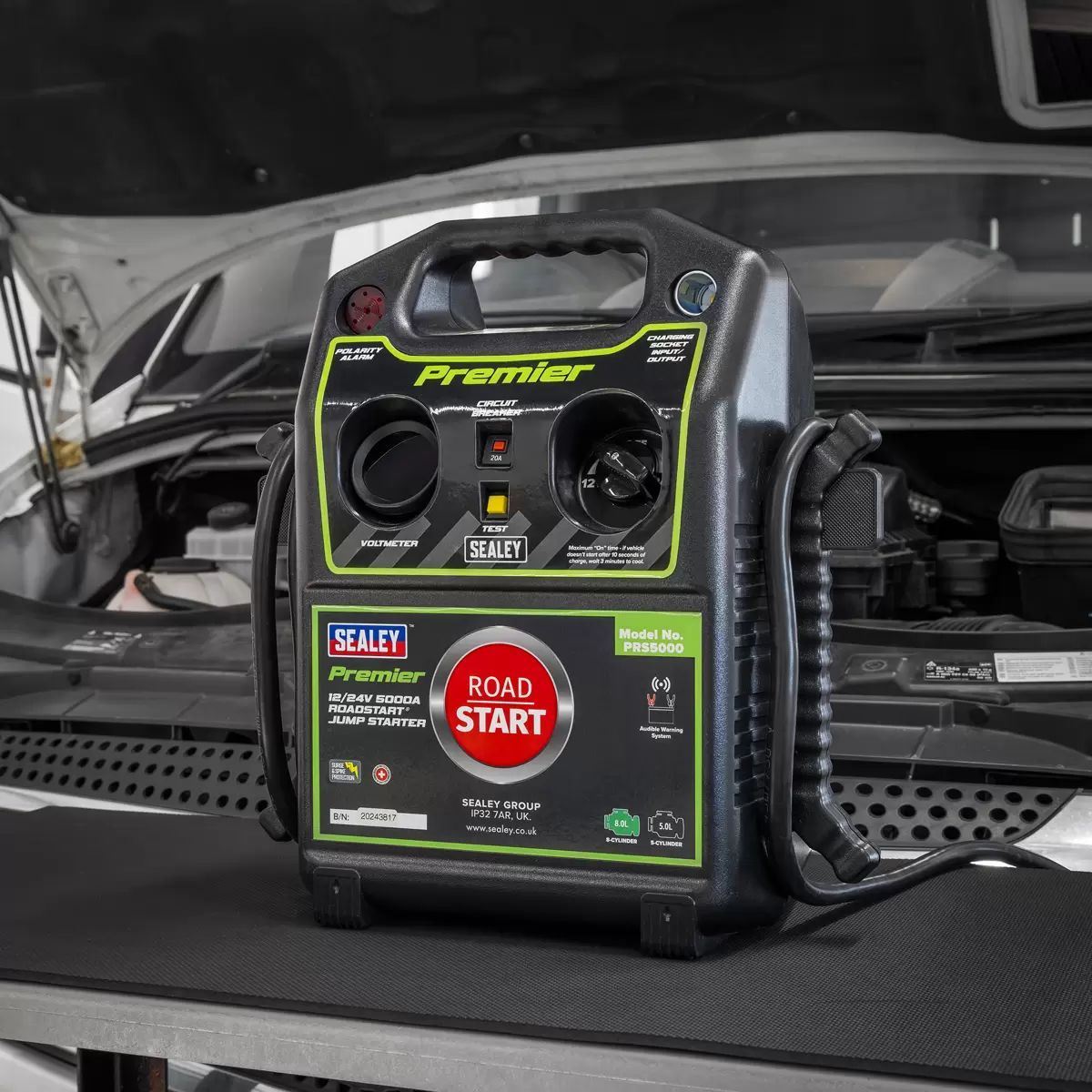 Sealey PRS5000 12/24V Premier RoadStart Jump Starter 5000A